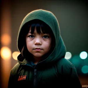 Smiling child in adorable sweater