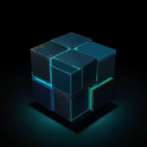 3D business package grid render