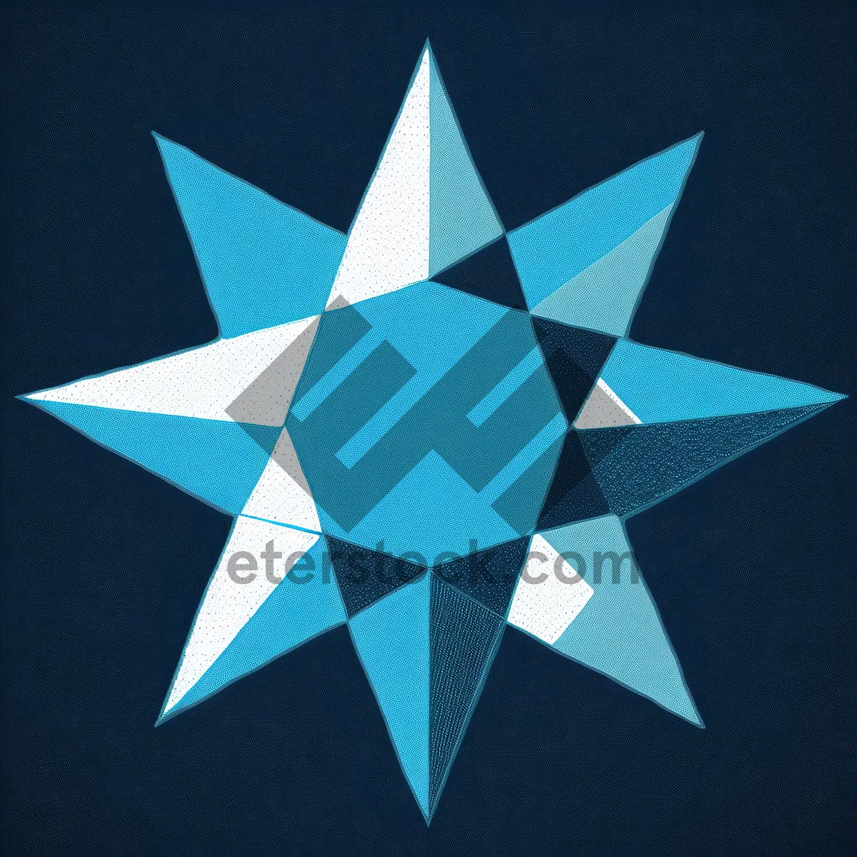 Picture of Graphic Design Star Symbol Element Mosaic Pattern