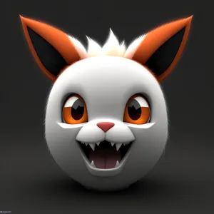 Cute Happy Rabbit Cartoon Character