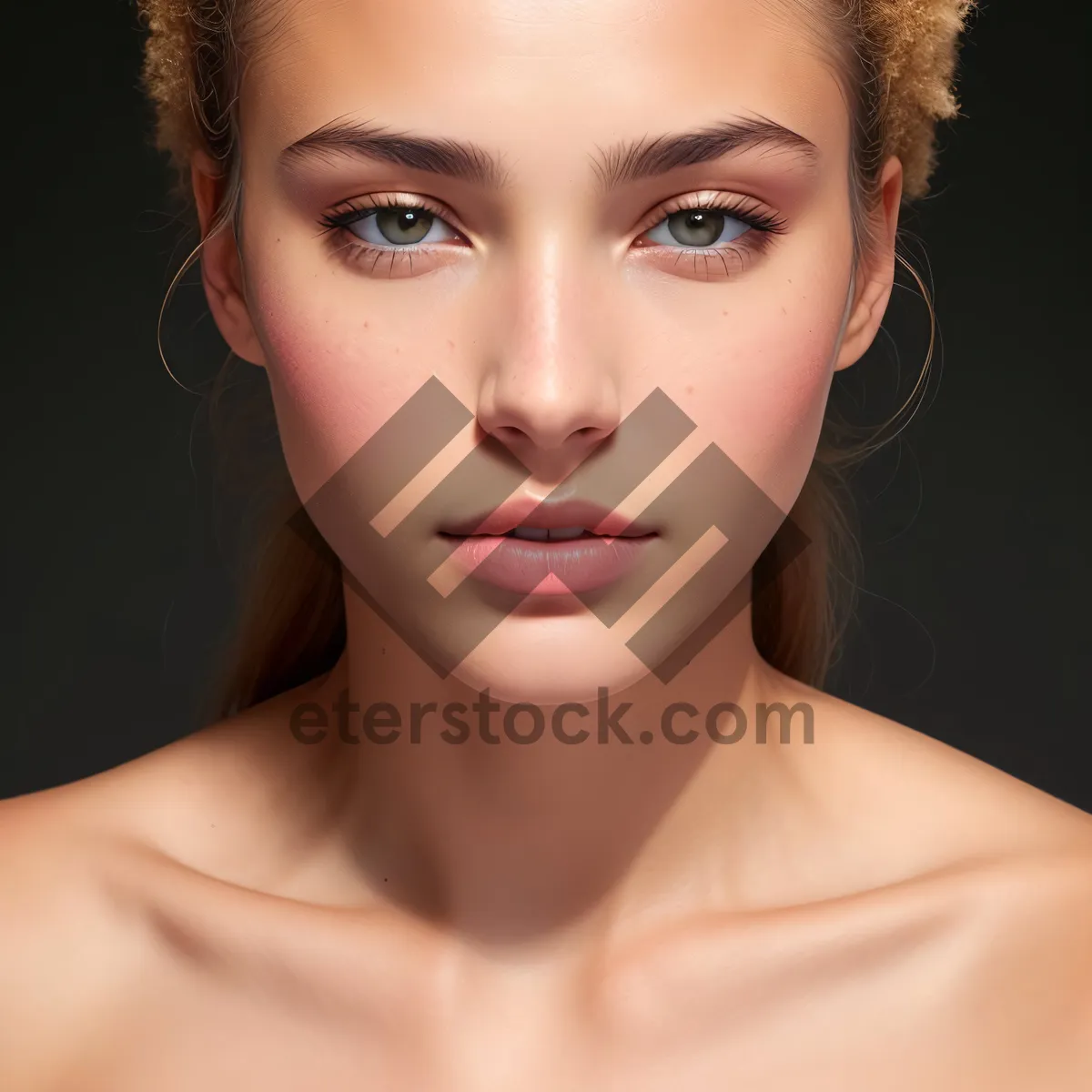 Picture of Captivating beauty: alluring portrait of an attractive model with flawless skin.