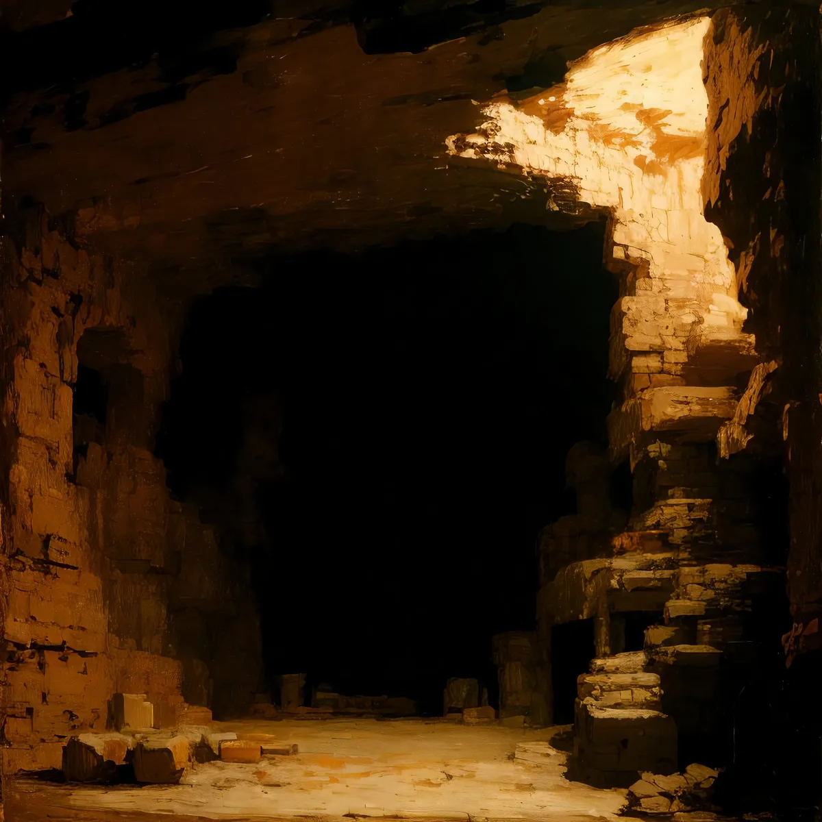 Picture of Ancient Desert Cave Ruins: Historic Cliff Dwelling Monument