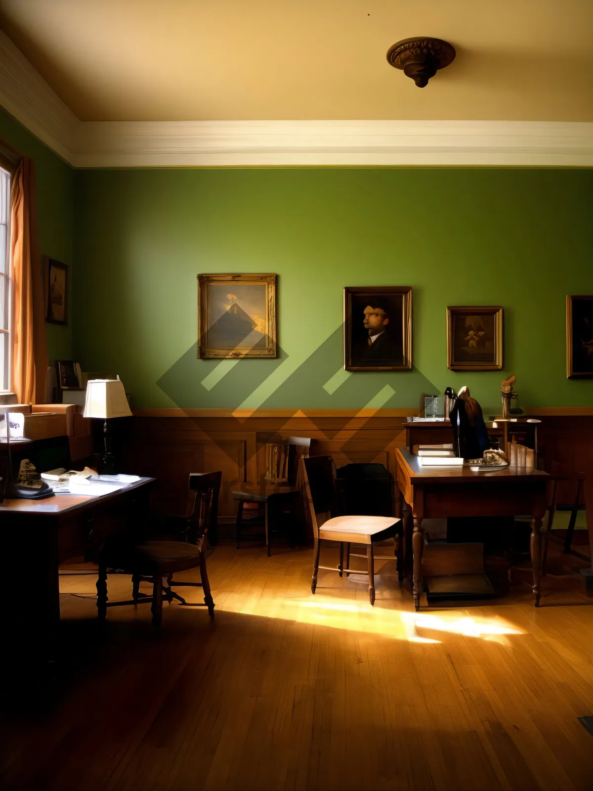 Picture of Modern interior design of a luxurious restaurant.