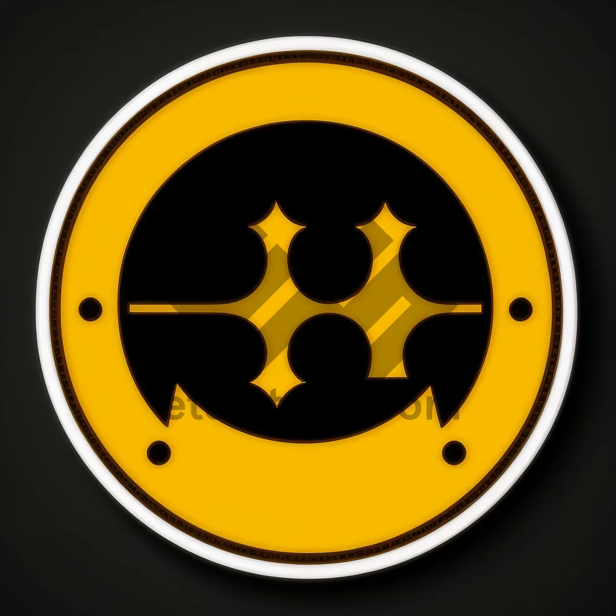 Picture of Glossy Round Poison Button Icon