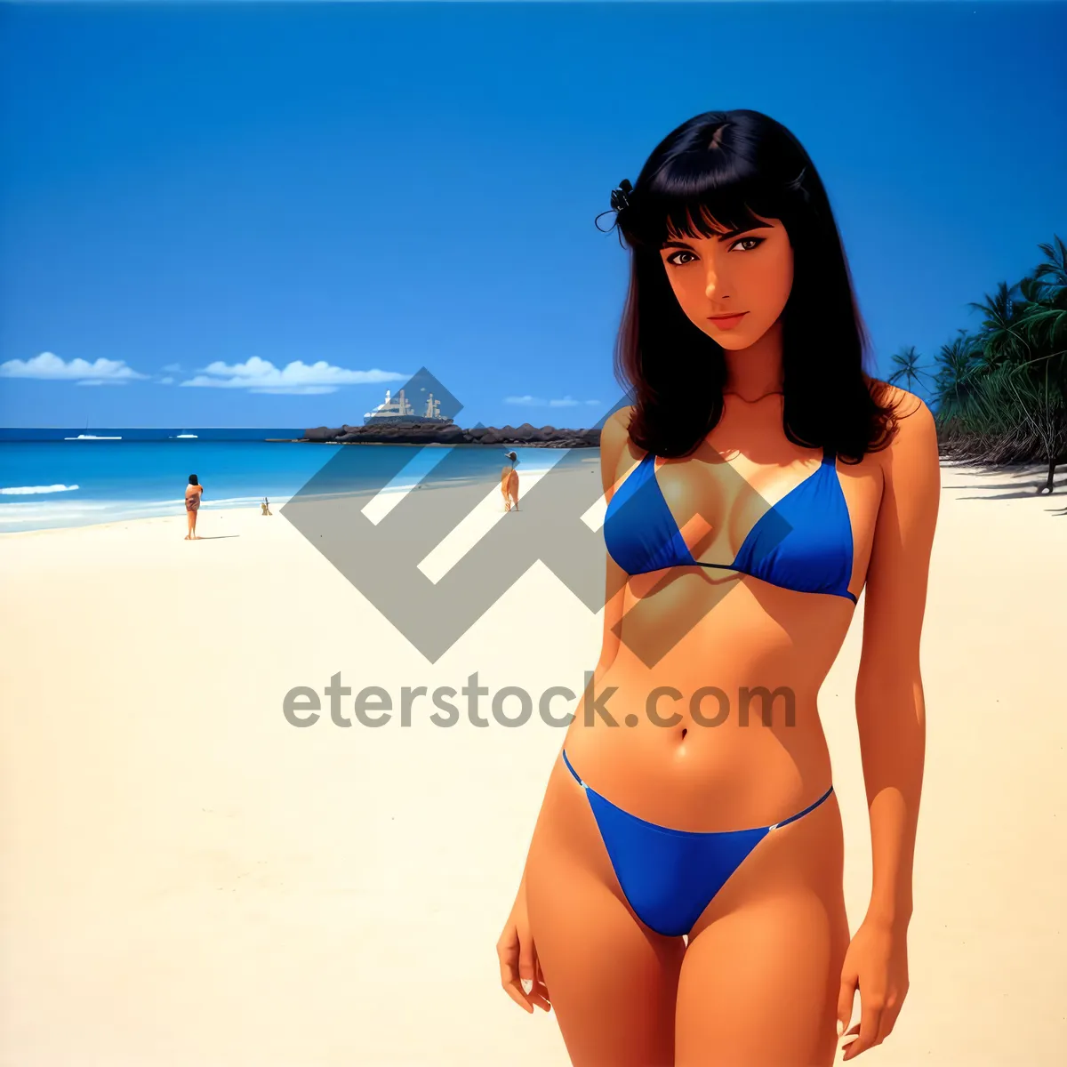 Picture of Summer Beach Babe in Sexy Bikini