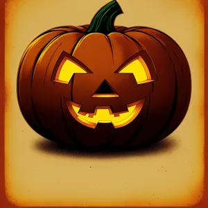 Spooky Smiling Pumpkin Lantern