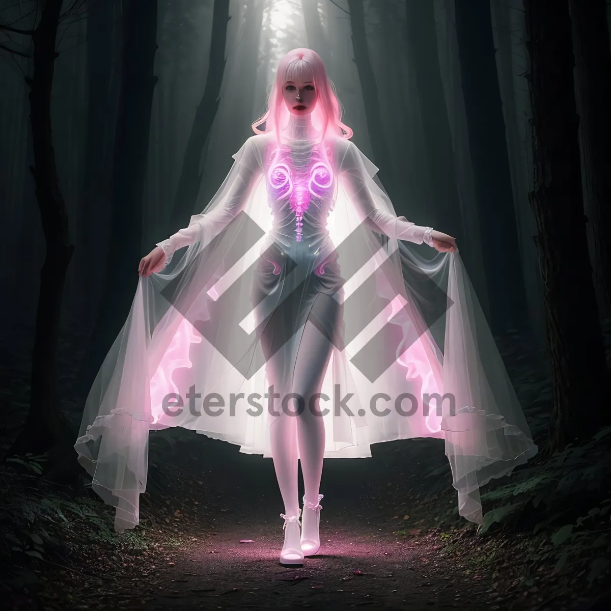 Picture of Wedding dress in plastic bag