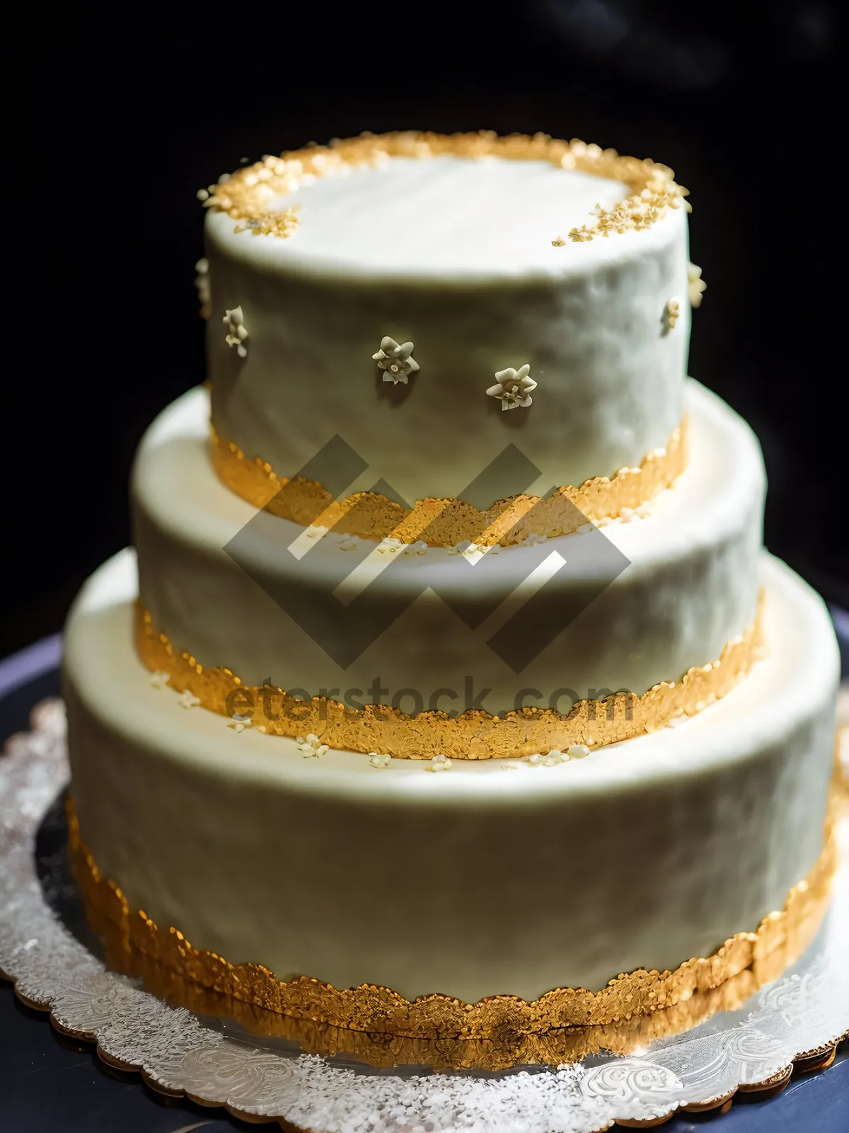 Picture of Delicious slice of gourmet chocolate cake with fresh fruit