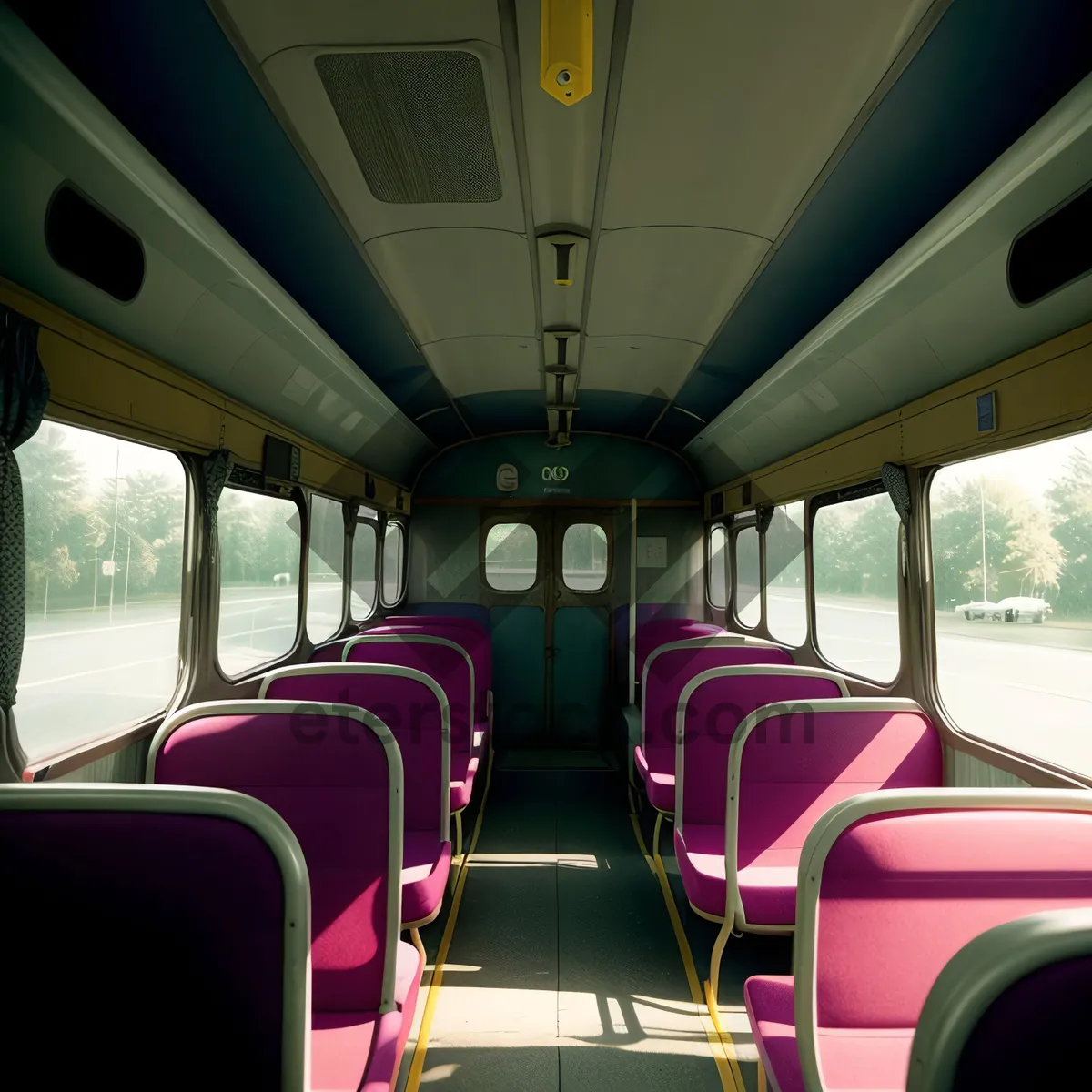 Picture of Modern Urban Car Interior with Speed and Comfort