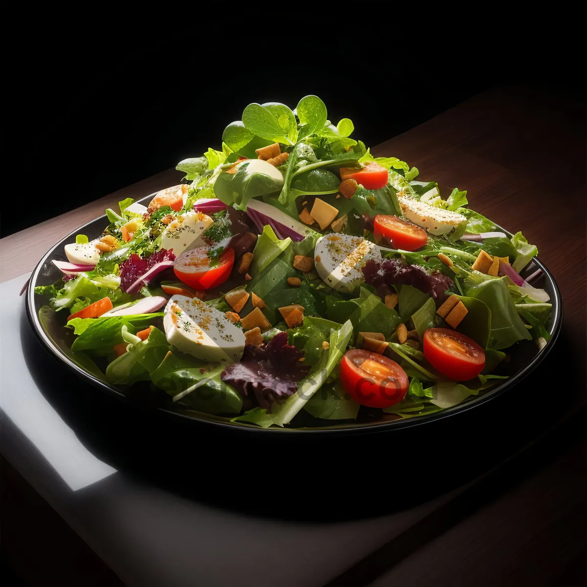 Picture of Healthy Vegetable Salad with Fresh Ingredients