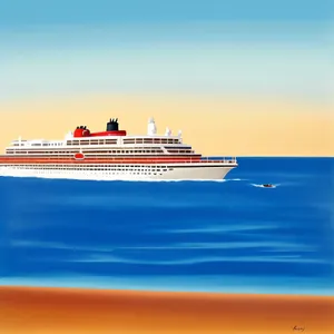 Luxury Ocean Liner on a Tropical Summer Cruise
