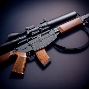 Black Assault Rifle: Reliable Firearm for Military Use