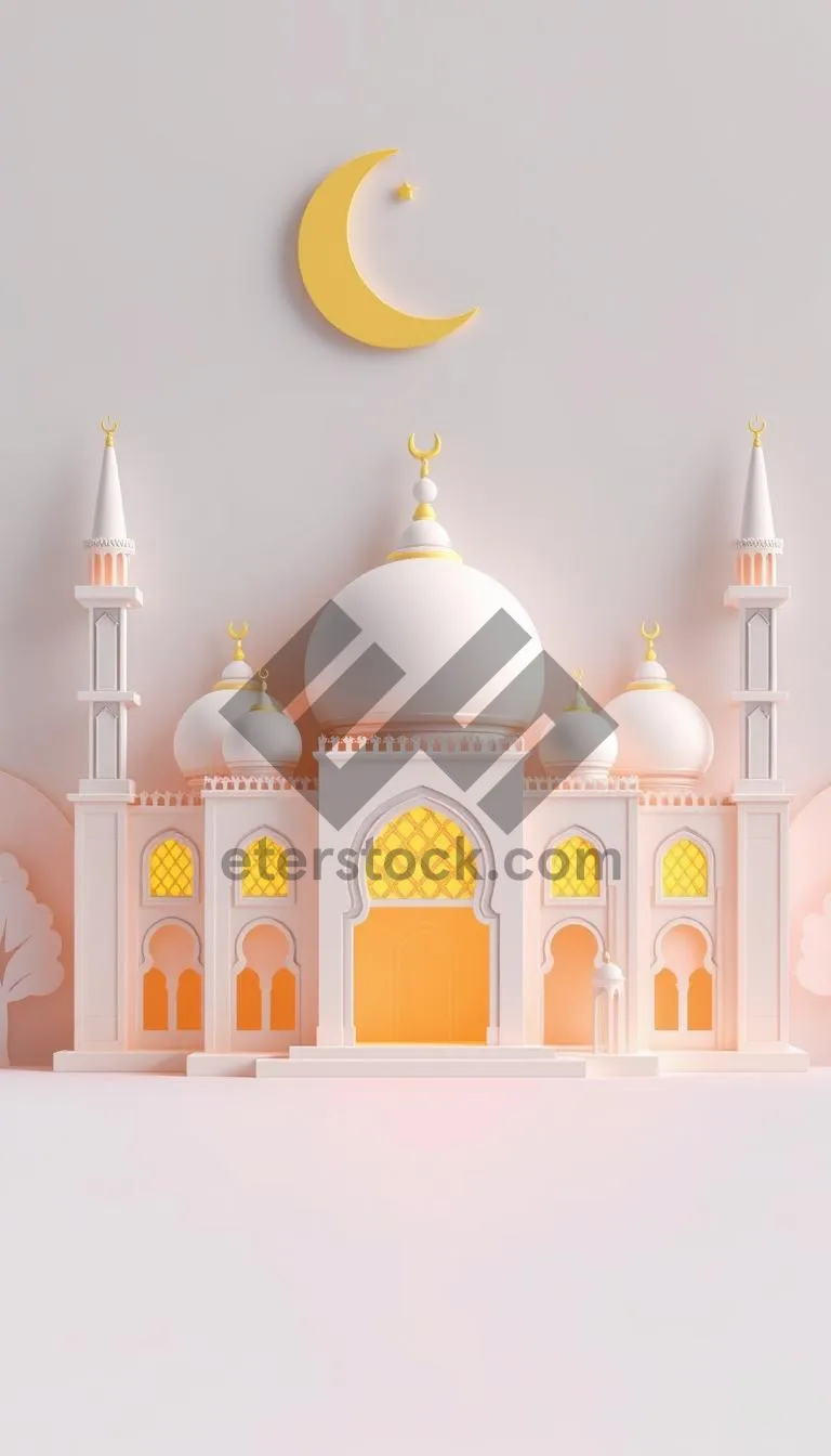 Picture of Majestic Orthodox Cathedral shining under golden dome