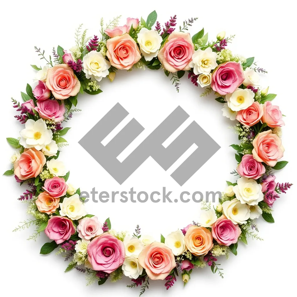 Picture of Floral Ornate Border Design FrameachusetFloral Ornate Border Design Frame