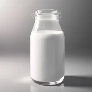 Fresh Milk in Glass Bottle