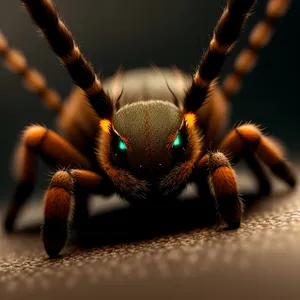 Close-up of Winged Arachnid in Wildlife