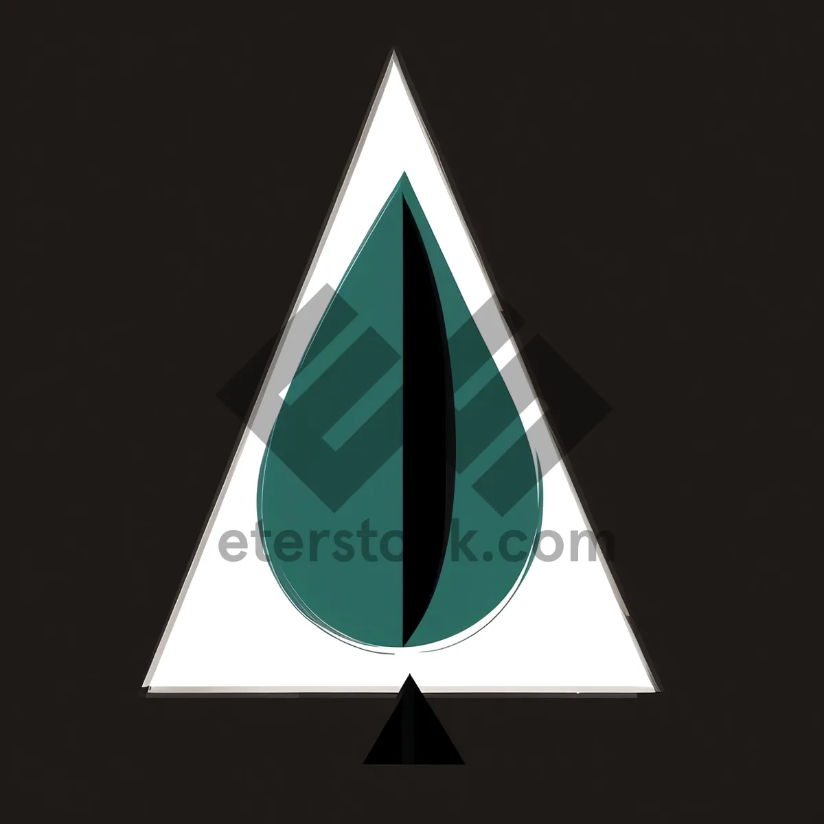 Picture of 3D Triangle Symbol Cone Graphic Icon