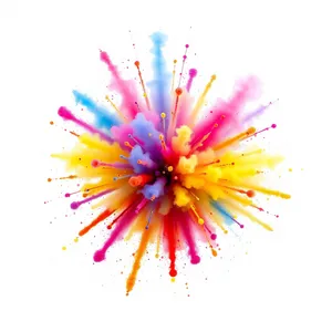 Colorful Floral Firework