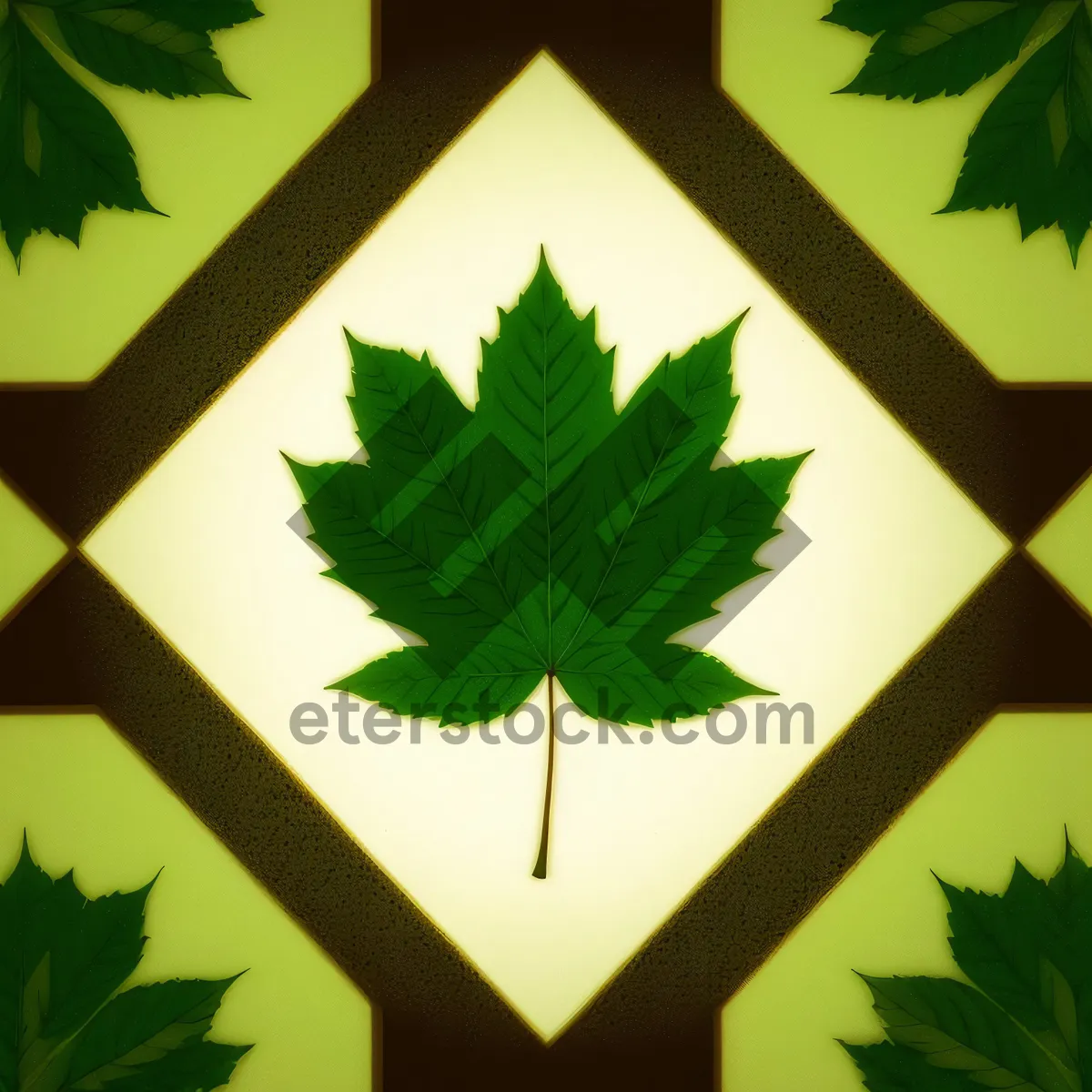 Picture of Bright Leafy Maple Pattern for Art and Design