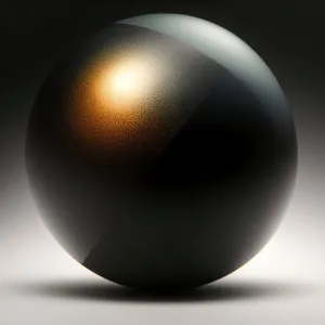 Shiny Glass Sphere Icon - 3D Graphic Design