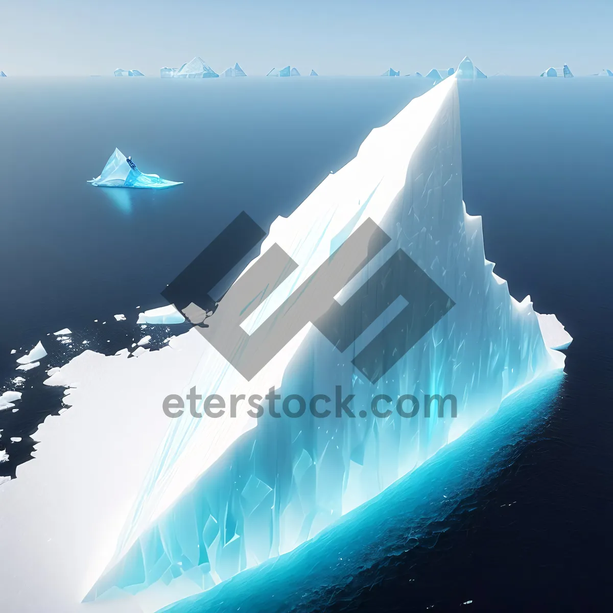 Picture of Frozen Arctic Landscape: Crystalline Winter Beauty