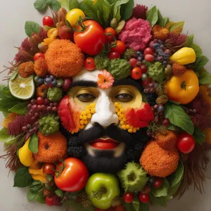 Healthy and Delicious Fruit and Vegetable Bouquet Display