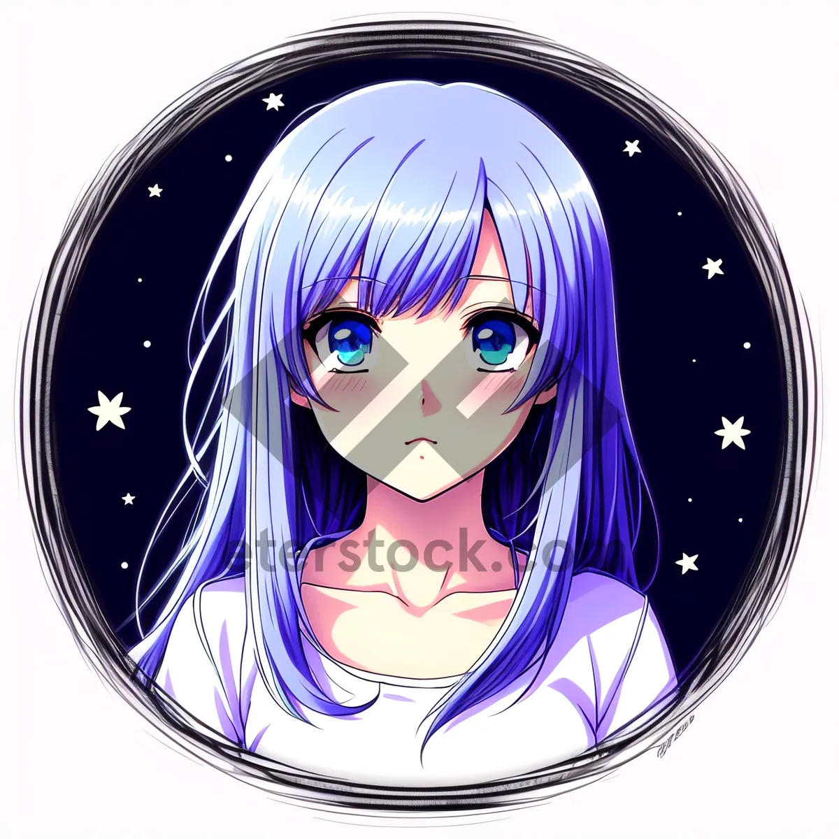 Picture of Cute Cartoon Sorcerer with Artistic Style
