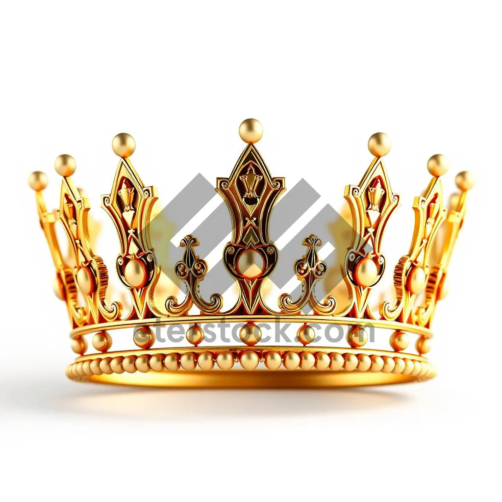 Picture of Gold Ornate Heraldry Design Element Icon