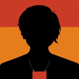 Silhouette of Cartoon Man with Black Nose - Artful Person