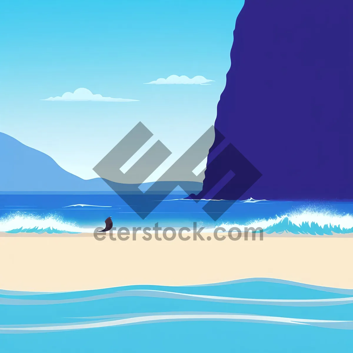 Picture of Turquoise Paradise: Serene Coastal Waters under Sunny Skies