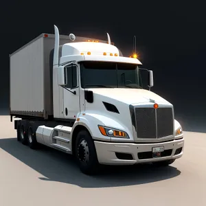 Transportation Hauler: Fast-moving truck on the highway.