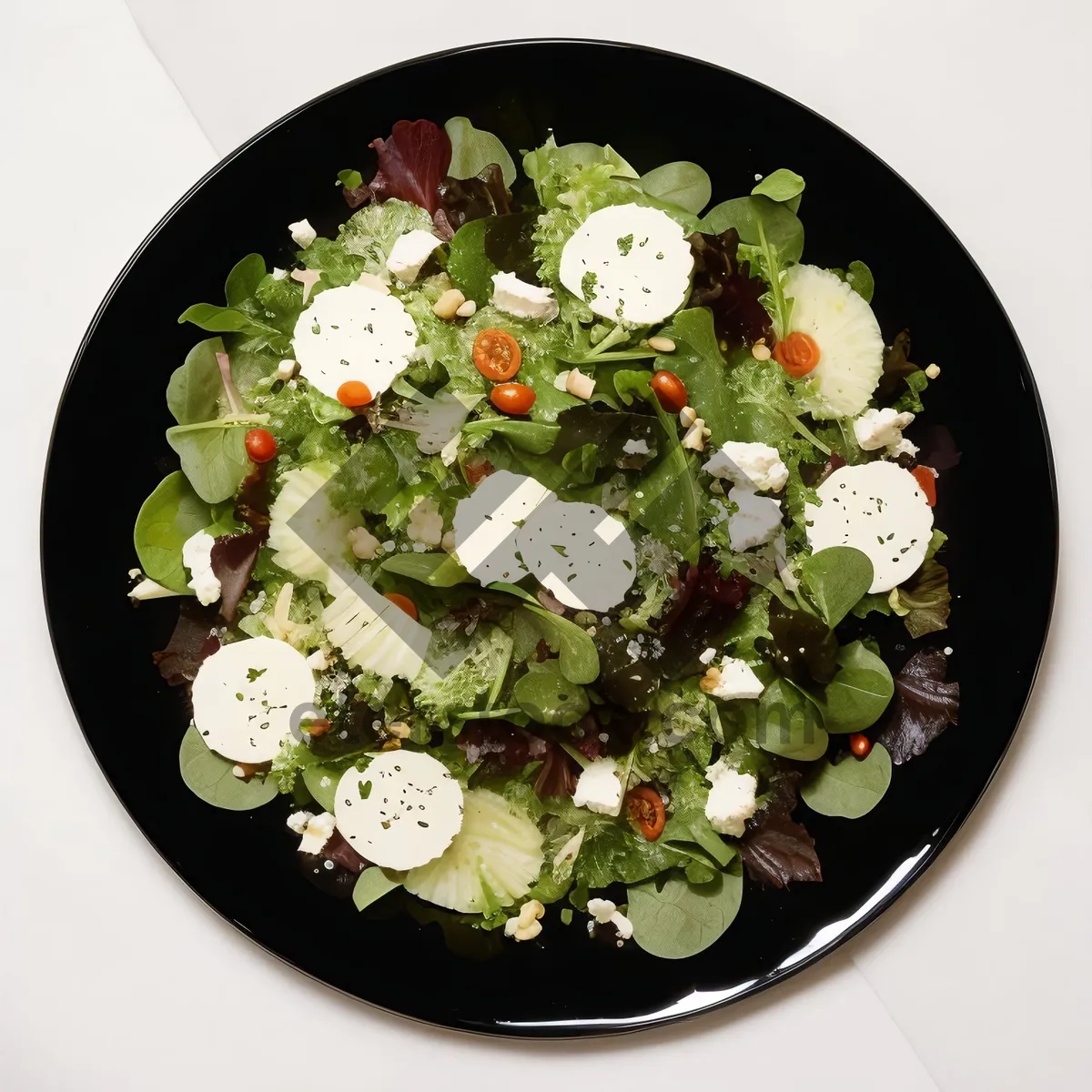 Picture of Fresh Salad Plate with Farmers Market Vegetables