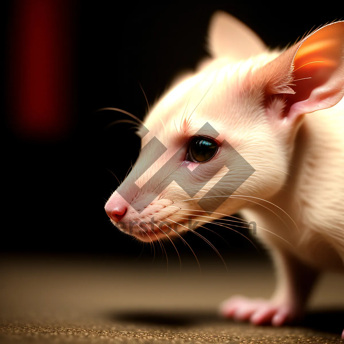 Picture of Adorable Young Kitten with Cute Whiskers