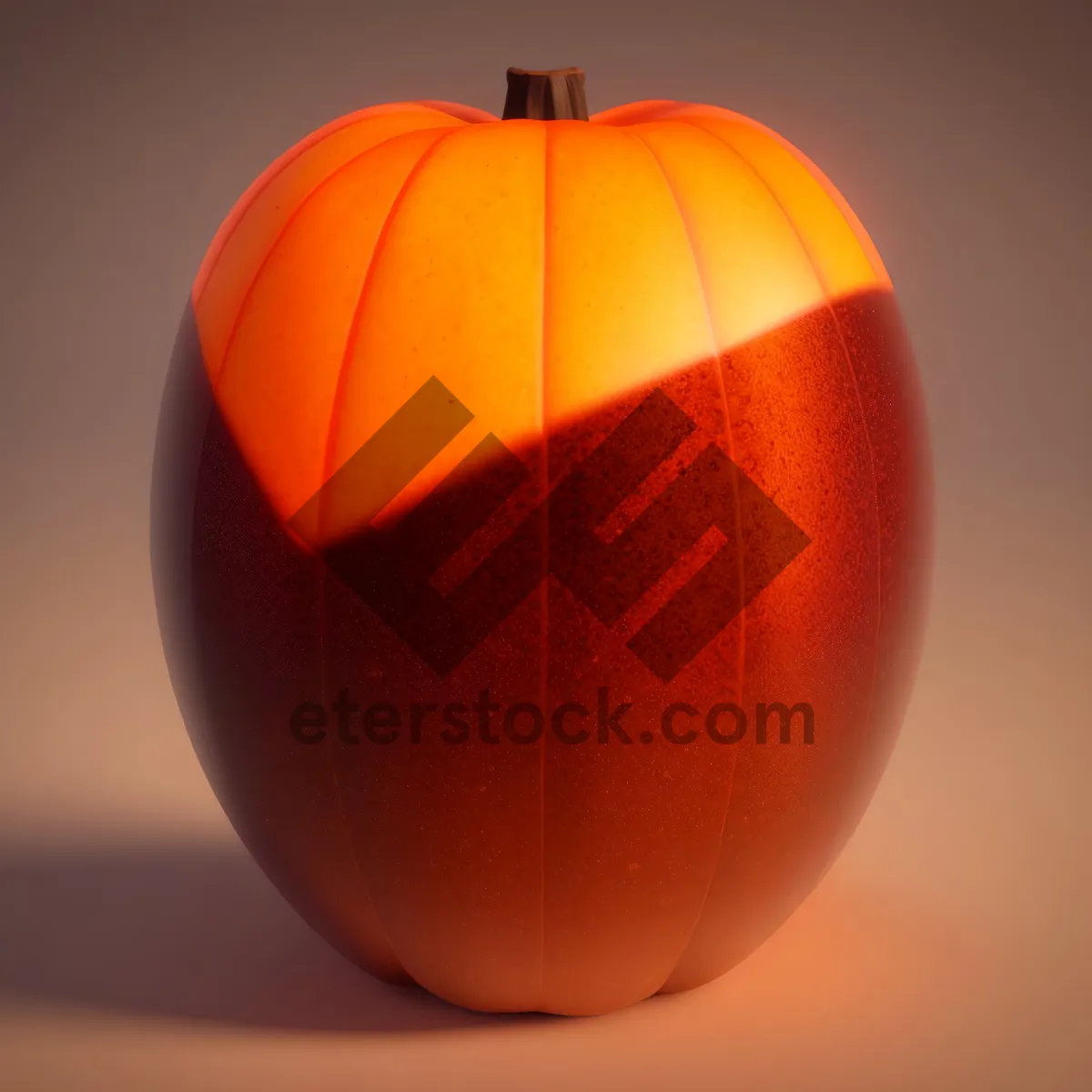 Picture of Autumn Harvest: Orange Pumpkin and Persimmon Lantern