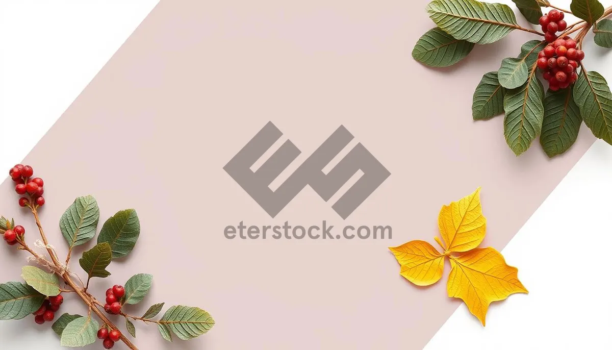 Picture of Floral Spring Frame Decoration with Garden Flowers