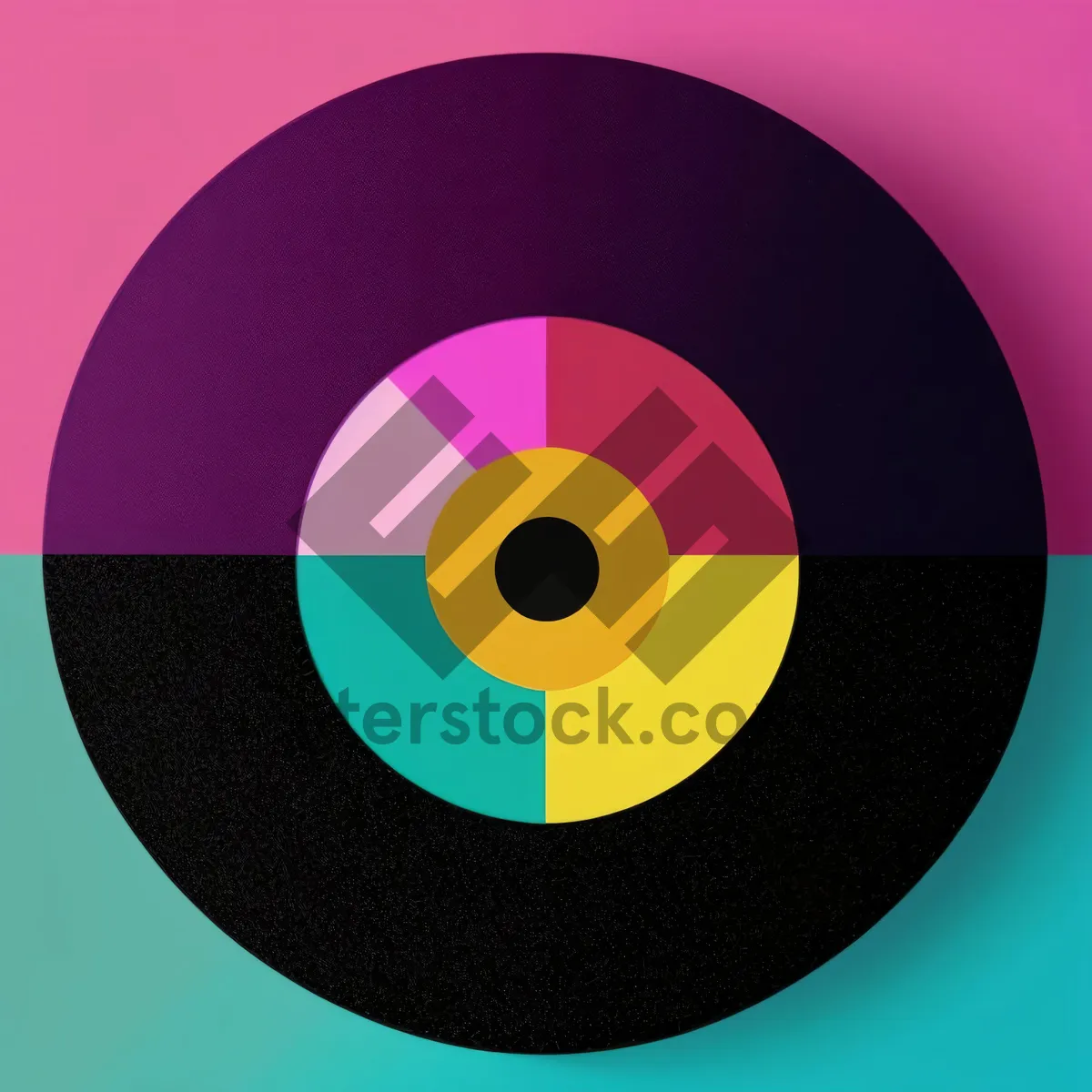 Picture of Shiny round music disc icon