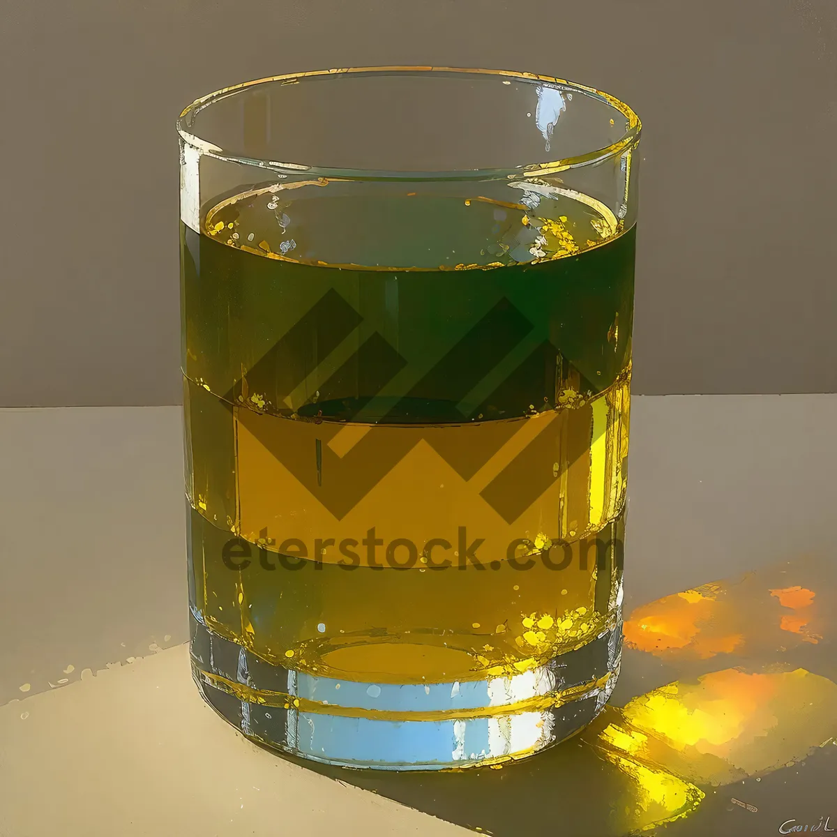 Picture of Frosty Glass of Golden Lager