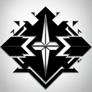 Pyramid of Gem Stars: Graphic Design Decoration Icon