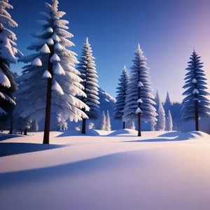 Winter Wonderland: Majestic Snow-Capped Forest
