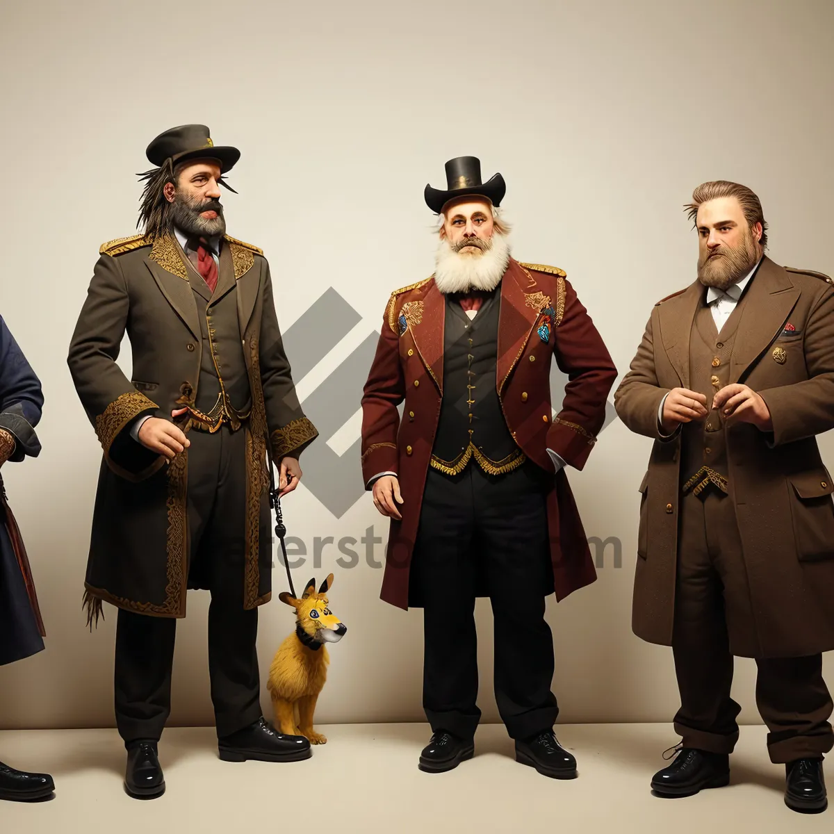 Picture of Professional Business Team in Trench Coats