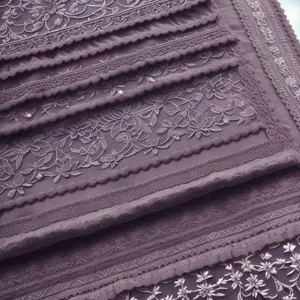 Detailed Textured Denim Doormat Covering with Binding