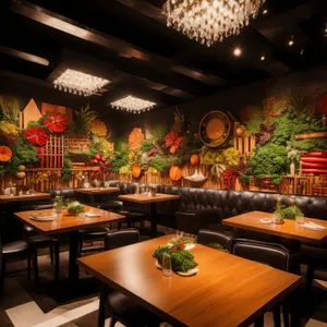 Modern Luxury Restaurant Interior Design Furniture Dining Area