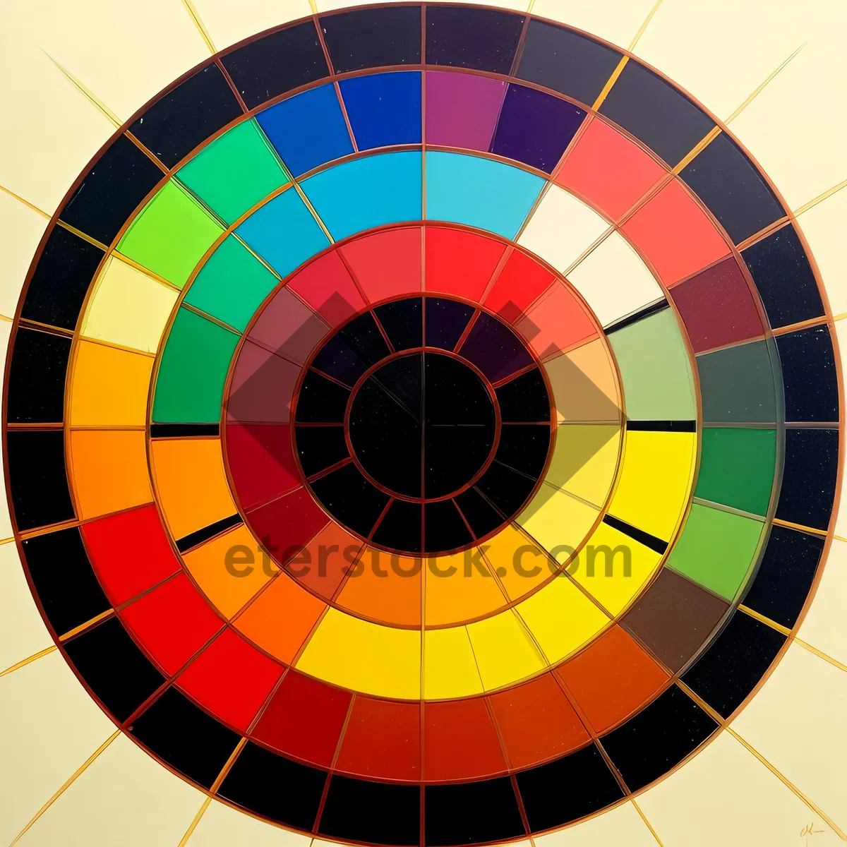 Picture of Colorful Mosaic Circle Pattern Design