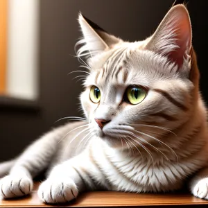 Fluffy Gray Kitty with Adorable Whiskers