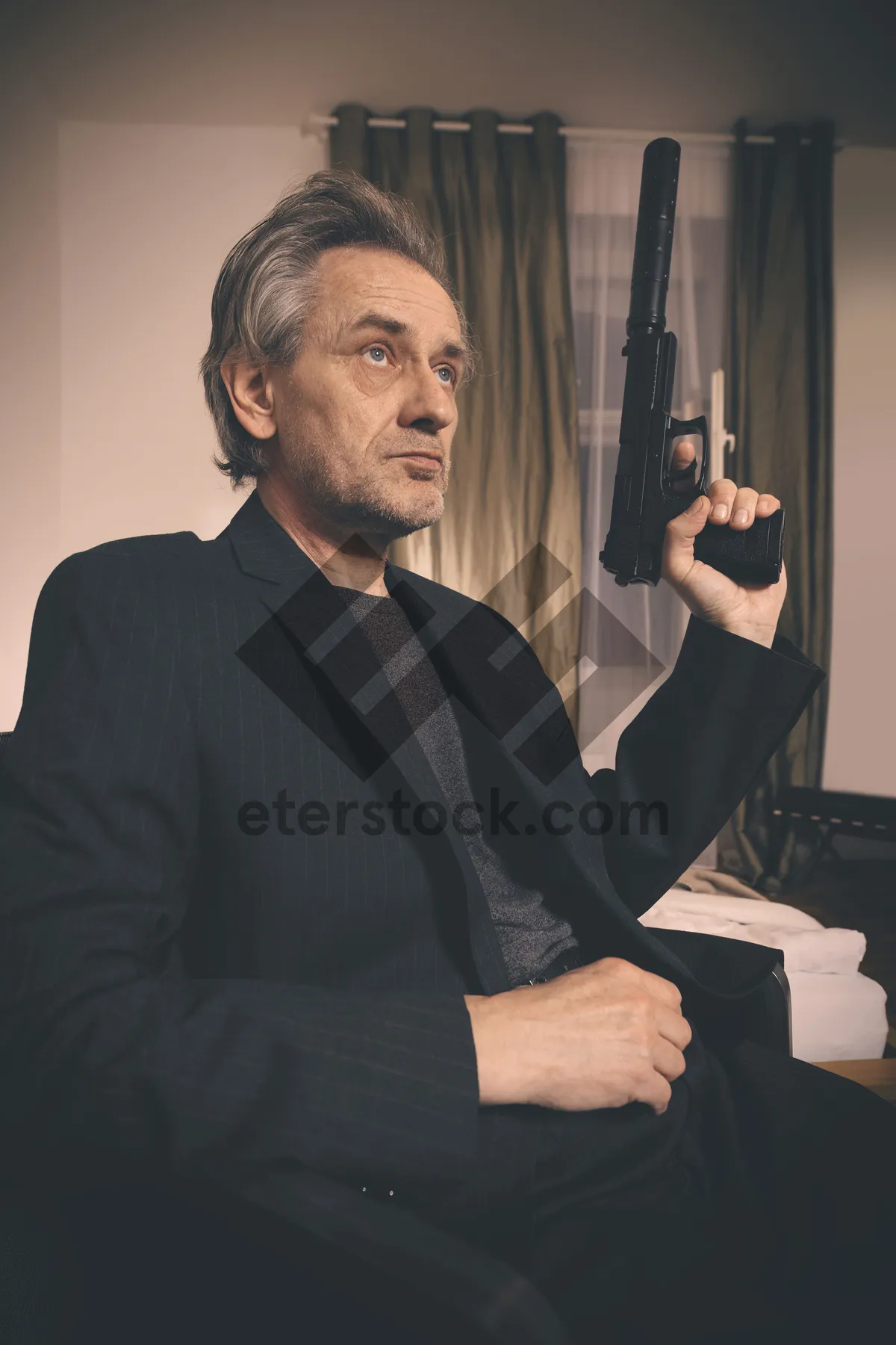 Picture of Smiling senior businessman in corporate office