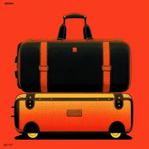 Leather Briefcase Radio Baggage