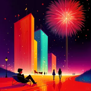 Dazzling Firework Spectacular Lights Up Night Sky!