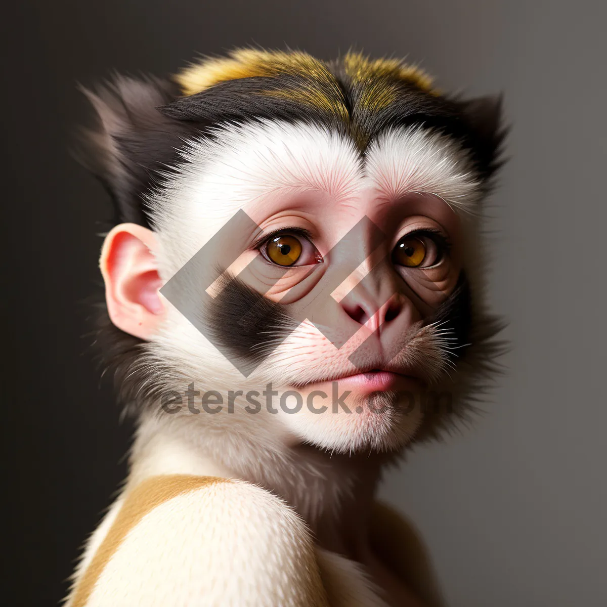 Picture of Curious Feline with Pretty Black Whiskers