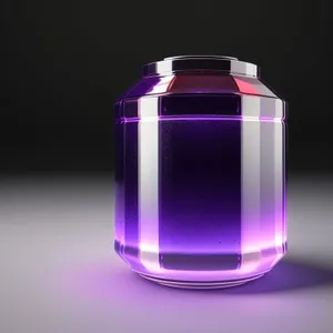 Transparent Glass Perfume Bottle: Liquid Toiletry Container