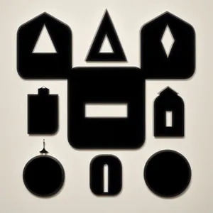Black shiny web buttons icon set collection